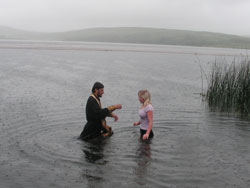 Крещение в озере